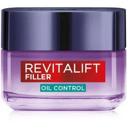 L’Oréal Paris Revitalift Filler Oil Control tiefenwirksame feuchtigkeitsspendende Creme für fettige und Mischhaut 50 ml
