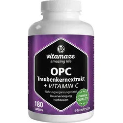 Opc Traubenkernextrakt Hochdosiert + Vitamin C 180 ST