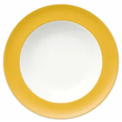 Thomas Porzellan Suppenteller Sunny Day Yellow Suppenteller 23 cm, Teller Tief gelb