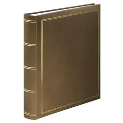 London Super Jumbo Album 34x35 cm 80 White Pages brown