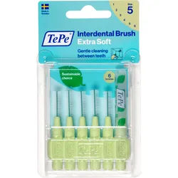 TePe Interdentalbürste x-soft 0,8 - 1,6 mm grün Zahnbürste 6 St 6 St Zahnbürste