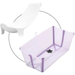 Stokke® FLEXIBATH Bundle Badewanne inkl. Badewannensitz Newborn Support, lila