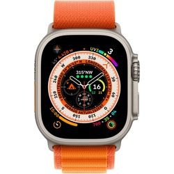 AppleWatch Ultra Titanium Cellular Alpine Loop orange Small