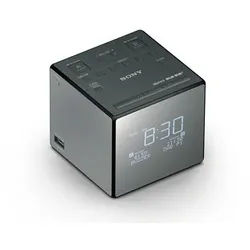 XDRC1DBP DAB, DAB+, FM Radio Uhr (Schwarz, Silber)
