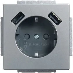 Busch-Jaeger SCHUKO-2x USB Steckdose 20 EUCB2USB-866