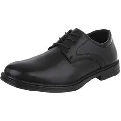 Coolwalk Herrenschnürschuh elegant in Lederoptik Schnürschuh (91917815) Blockabsatz Business-Schuhe in Schwarz schwarz 45 EU