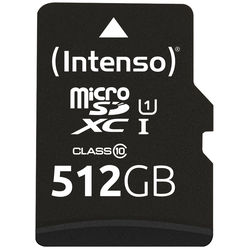 Intenso microSD Karte UHS-I Premium - 512 GB - MicroSD - Klasse 10 - UHS-I - 90 MB/s - Class 1 (U1)