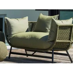 Outdoor Loungesofa Suka schwarz/olive
