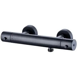 Bernstein Brausethermostat 4021 Schwarz Brausethermostat Aufputz Schwarz matt Cool-Body schwarz