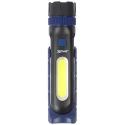 XCell Work Hochleistungs LED-Taschenlampe 2in1, Arbeitsleuchte, inkl. 3x Micro AAA Batterien