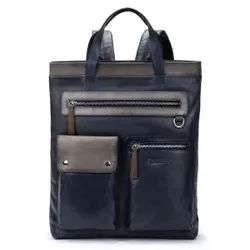 Pikolinos für Herren. MHA-788C2 Lederrucksack Figueres Navy (OSFA), Lässig, Marine