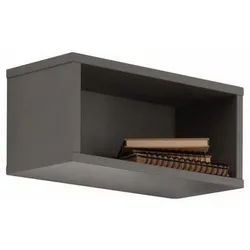 Paidi Wandregal , Schieferfarben , Holzwerkstoff , 40x18.5x18.7 cm , Blauer Engel, Goldenes M , Beimöbel erhältlich , Wohnzimmer, Regale, Wandregale