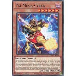 ReCollectibles Sammelkarte YuGiOh Karte Psi-Mega-Cyber deutsch, Yu-Gi-Oh! Karte LED7-DE033 Rare weiß