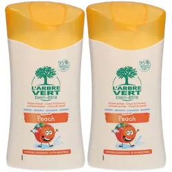 L'arbre Vert Ökologisches Shampoo & Dusche Kinder Pfirsich