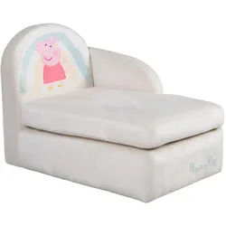 Roba Kinderloungesofa Peppa Pig , Beige , Textil , Film/Serie/TV , 75x54x47 cm , Kinder- & Jugendzimmer, Kindermöbel, Kindersitzmöbel & -tische, Kindersessel & -sofas