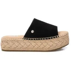 Xti für Damen. 14363903-NEGRO Ledersandalen 143639 schwarz (37), 3 bis 5 cm, Wildleder, Keine, Lässig