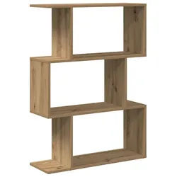 vidaXL Bücherregal Raumteiler-Bücherregal 3 Fächer Artisan-Eiche 70x24x97 cm, 1-tlg.