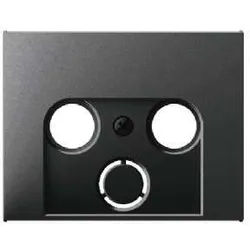 Berker 12017016 Zentralstück für Antennendose 2- und 3-Loch, K.1, anthrazit matt