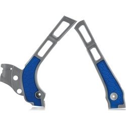 Acerbis 0021669 Yamaha, X-Grip Rahmenschützer - Silber/Blau