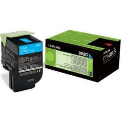 Lexmark 80C20C0 (802C) - Cyan - Toner