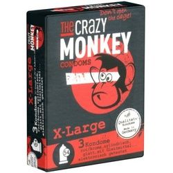 Crazy Monkey *X-Large* Kondome 3 St rot