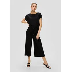s.Oliver Culotte Hose Plissierte Hose mit Wide Leg schwarz 46