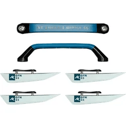 Airush Fins and Handle 24 Kitefinne Finne Kite Surfen Leicht, Konfiguration: 25mm
