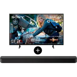 Sony KD-50X75WL LED-Fernseher (126 cm/50 Zoll, 4K Ultra HD, Google TV, Smart-TV, + HT-SF150 Soundbar) schwarz