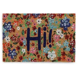 Relaxdays FUßMATTE , Multicolor , Textil, Kunststoff , 60x40 cm , rutschfest , Teppiche und Böden, Schmutzfangmatten, Fußmatten