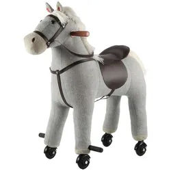 My Baby Lou Schaukelpferd , Grau , Metall, Kunststoff, Textil , 45x74x74 cm , unisex , RoHS, AZO-frei, EN 71, Ce , Geräuscheffekte , Spielzeug, Schaukeltiere