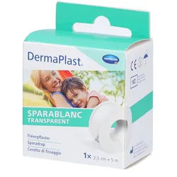 Hartmann Dermaplast® Sparablanc Transparent 2,5 cm x 5 m weiß