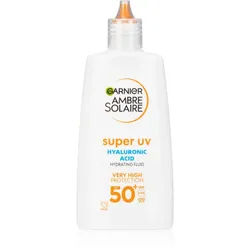 Garnier Ambre Solaire Super UV Hyaluronic Acid leichtes, schützendes Fluid mit feuchtigkeitsspendender Wirkung SPF 50+ 40 ml