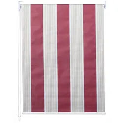 Seitenzugrollo MCW-D52-60x230, MCW, abdunkelnd, verschraubt, Wand- oder Deckenmontage, Bohrmontage, Kettenzug inkl. Kindersicherung, stufenlos, blickdicht, Thermobarriere beige|bunt|rot