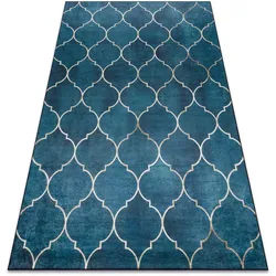 rugsX Teppich Andre 160/220 cm , Blau , Textil , Rechteckig , 160x220 cm , Teppiche & Böden, Teppiche