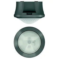 Theben 2089551 theRonda S360 KNX AP GR KNX-Präsenzmelder für Deckenmontage, Aufputz, grau