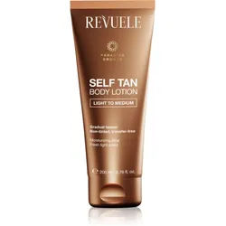 Revuele Paradise Bronze Self Tan Body Lotion Selbstbräuner-Milch für schrittweises Bräunen Farbton Light To Medium 200 ml