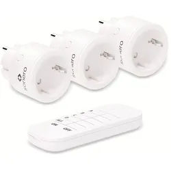 SONERO Funksteckdosen-Set weiß, 1x Sender, 3x Empfänger