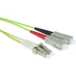 ACT 1 meter LSZH Multimode 50/125 OM5 fiber patch cable duplex with LC and SC connectors (1 m), Netzwerkkabel