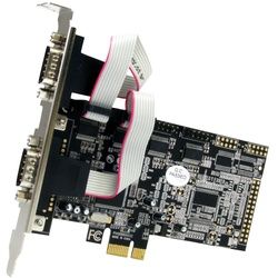 StarTech.com 4 Port Serielle RS232 PCI Express Schnittstellenkarte mit Breakout ...
