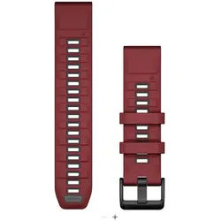 GARMIN Wechselarmband Smartwatch | Quickfit-Silikon | Marsala/Graphit