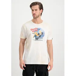 Alpha Industries T-Shirt »ALPHA INDUSTRIES Men - T-Shirts Nose Art T-Shirt« Alpha Industries vintage white M