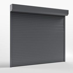 Elektrisches Rolltor Außen, Garagenrolltor Typ Comfort, Anthrazit ähnlich RAL 7016, 1000 x 1500 mm, individuell konfigurieren