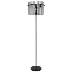 GLOBO LIGHTING Stehlampe GORLEY, ohne Leuchtmittel, Design Glasstäbe, Stehleuchte, Wohnzimmer, Esszimmer schwarz