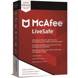 McAfee LiveSafe ; unbegrenzte Geräte 1 Jahr