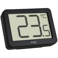 TFA Dostmann Raumthermometer Digitales Thermometer zur Messung der Innentemperatur 30.1065.01