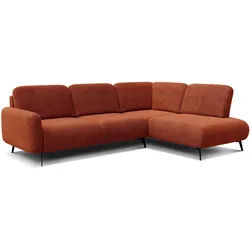 ECKSOFA FEBE 5-Sitzer rechts, dunkelorange