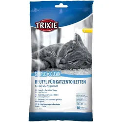 TRIXIE Katzentoilette Katzentoilettenbeutel Größe: L / Maße: bis 46 x 59 cm Inhalt: 10 Stück