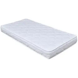 Kindermatratze Kindermatratze 160x80 cm, Baby-Delux, 9.00 cm hoch, Komfort 160x80x9 cm für Kinderbett Kindermatratze mit gestepptem Bezug weiß