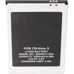 Li-Ion-Akku 2500mAh 3.7 Volt für Smartphone Cubot Note S, 99,3x64,9x4,4mm