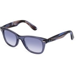 Ray-Ban Junior RJ9066S Jugend-Sonnenbrille Vollrand Eckig Kunststoff-Gestell, Blau